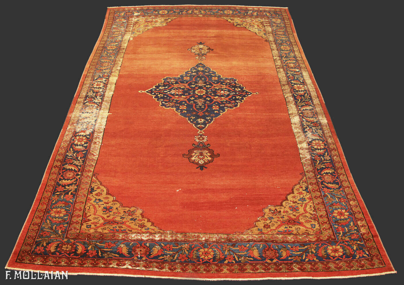 Antique Persian Bakshaish Carpet n°:55719277